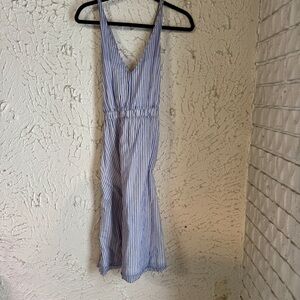 J. Crew Blue and White Striped Garment